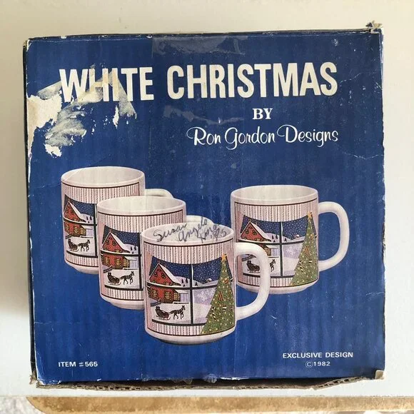 Vintage 80s Christmas Mugs - Picture 1 of 9